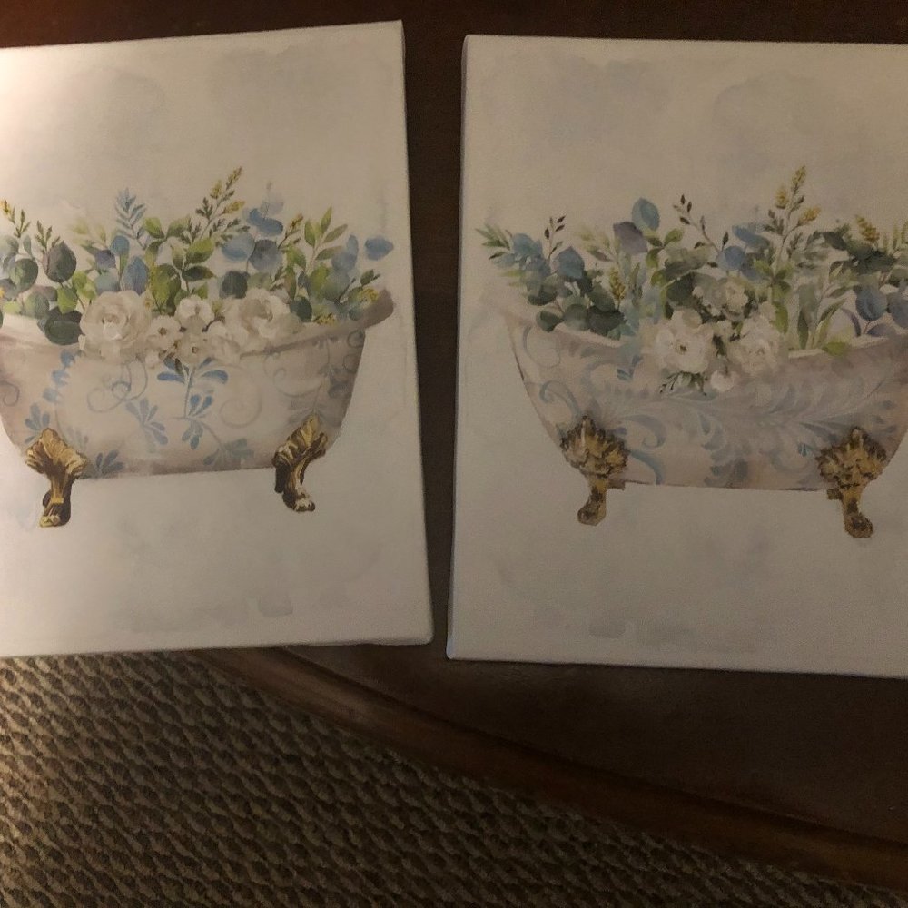 Bathroom decor: print on vinyl